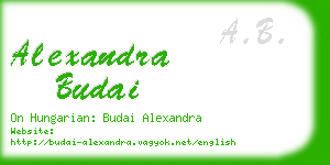 alexandra budai business card